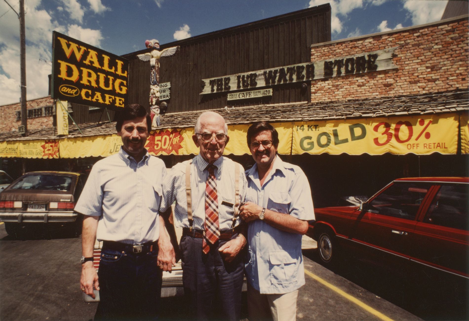 wall drug ted bill rick storefront